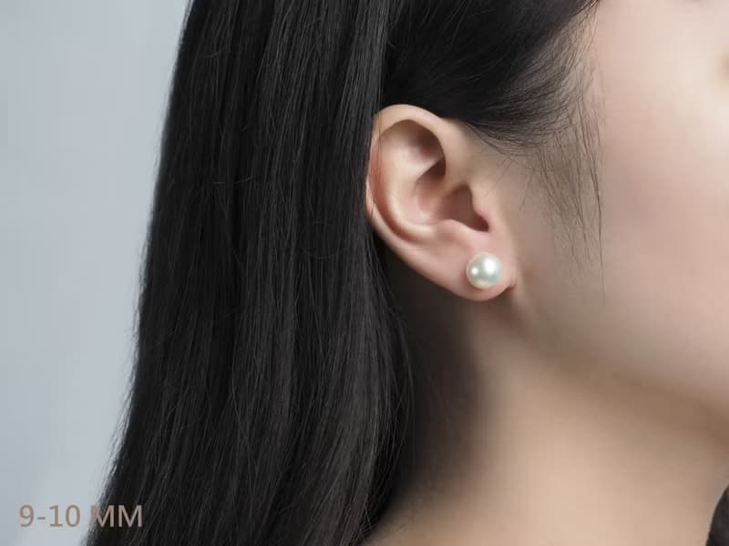 暢銷七夕情人節禮物 | 經典白領 | 耳針式  | 天然珍珠耳環