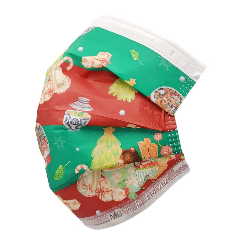 【Pinkoi 獨家限定】無藏 耶誕派對/成人醫療口罩/5入裝/MD雙鋼印