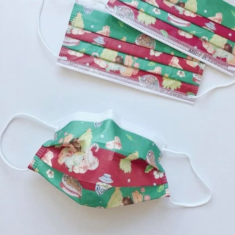 【Pinkoi 獨家限定】無藏 耶誕派對/成人醫療口罩/5入裝/MD雙鋼印