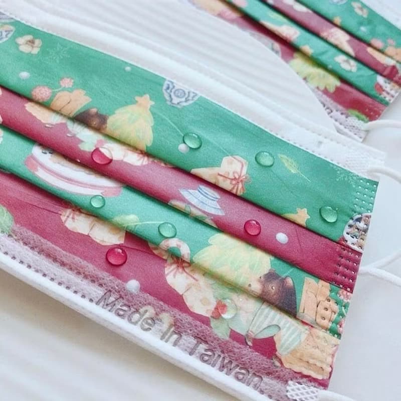 【Pinkoi 獨家限定】無藏 耶誕派對/成人醫療口罩/5入裝/MD雙鋼印