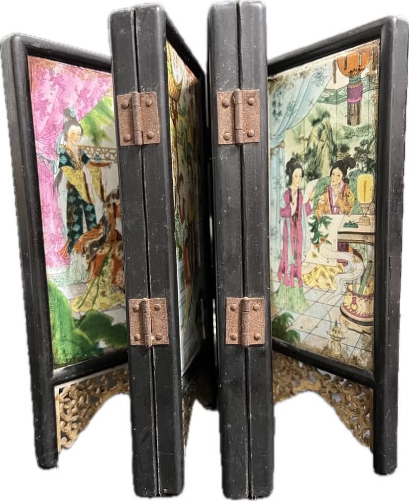 金陵十二釵瓷板畫 屏風 瓷板畫 瓷器 紅樓夢 藝術收藏 中國傳統