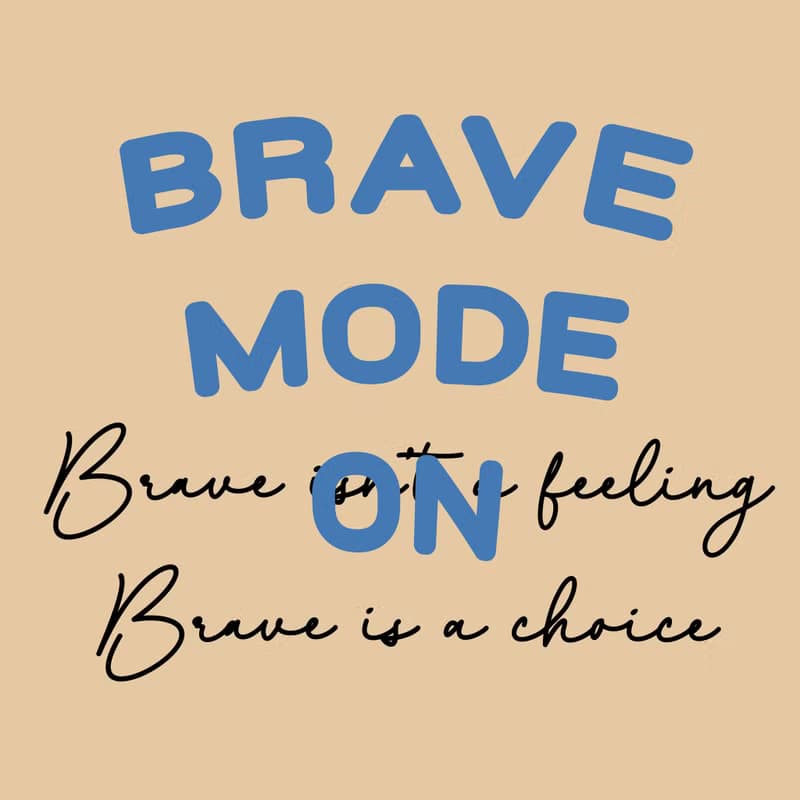 TOBYBLACK BRAVE MODE ON 中性衛衣 by Toby Black