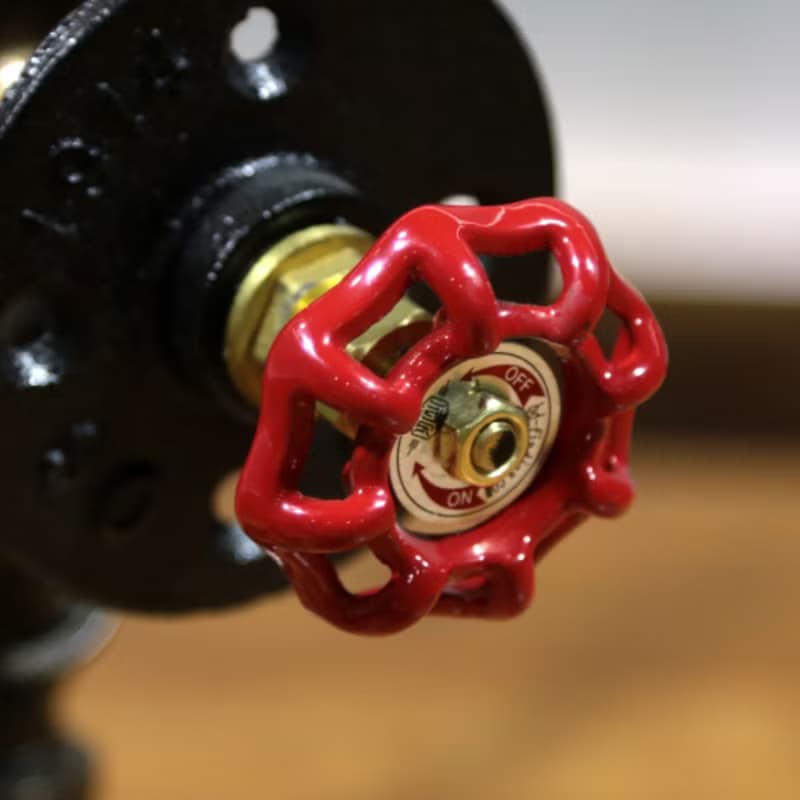 工業風水管機器人檯燈純手工製作創意禮物擺件