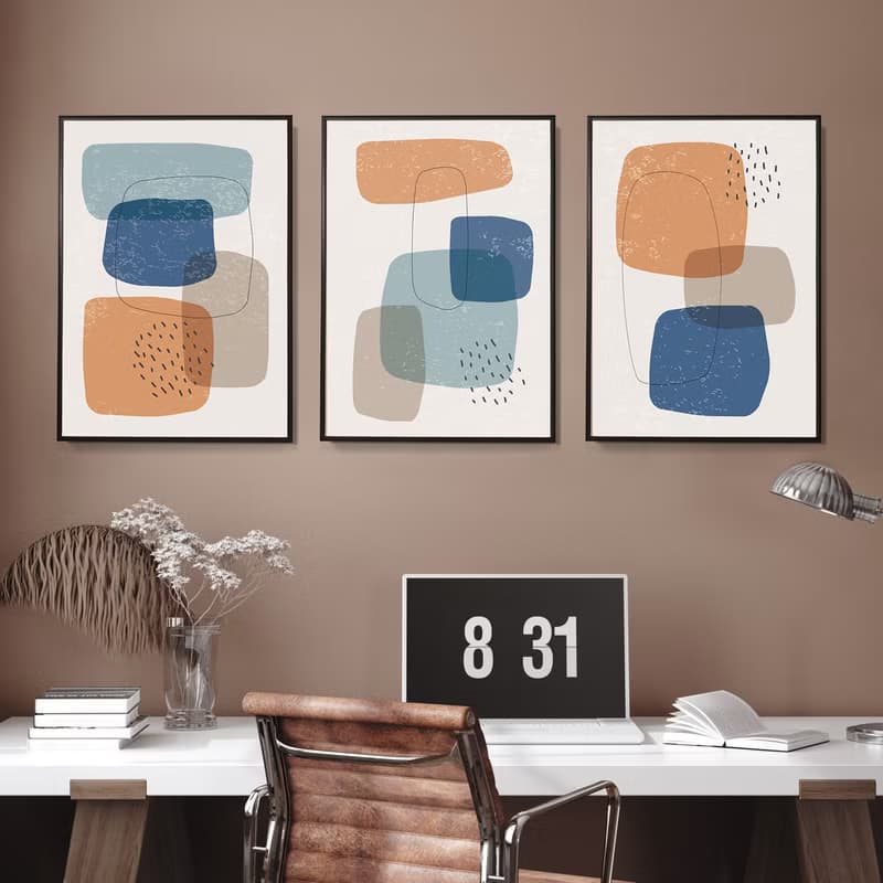 幾何 • 方形疊層I - 幾何/抽象/文青/復古/民宿/咖啡廳/掛畫