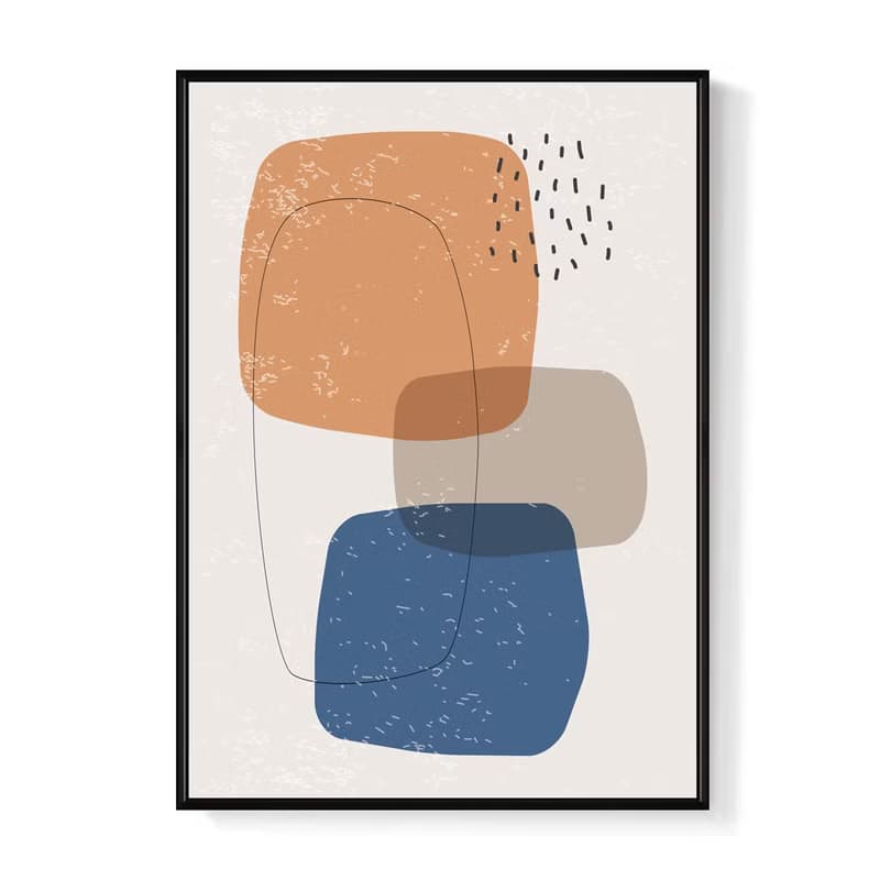 幾何 • 方形疊層I - 幾何/抽象/文青/復古/民宿/咖啡廳/掛畫