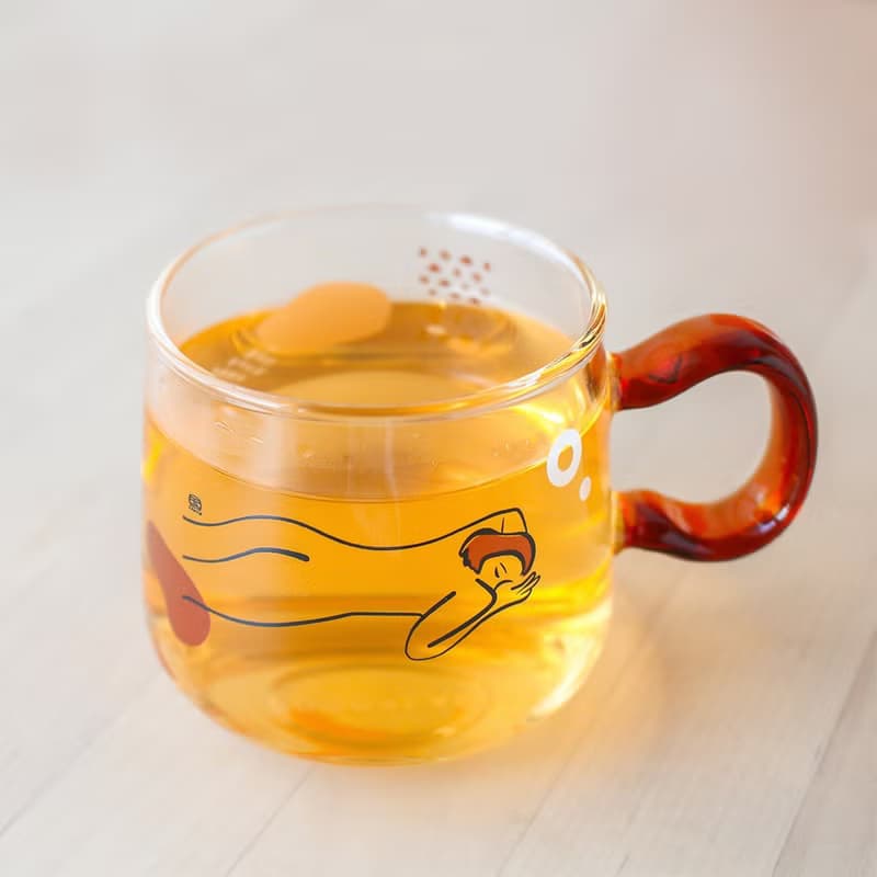 常玉/雙人像-玻璃壺杯組