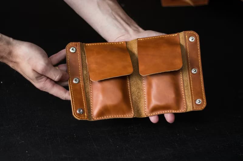 Leather Watch Roll for 2-4 watches, Leather watch pouch, watch case, watch box