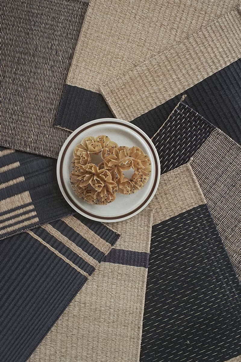 Set 2, Indigo Housewarming, Home Gifts, placemat, table mat, jute platemat