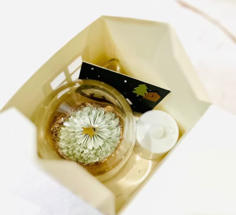 【 DIY 手作】霧淞綠聖誕樹燈飾卡片/DIY聖誕禮盒/材料包附教學
