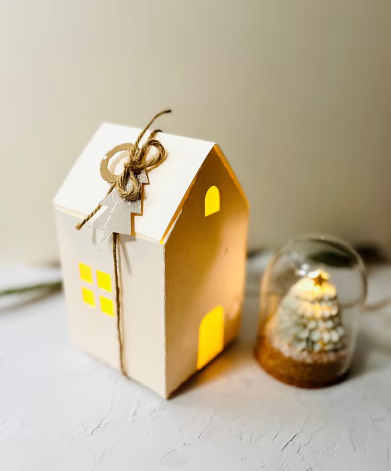 【 DIY 手作】霧淞綠聖誕樹燈飾卡片/DIY聖誕禮盒/材料包附教學