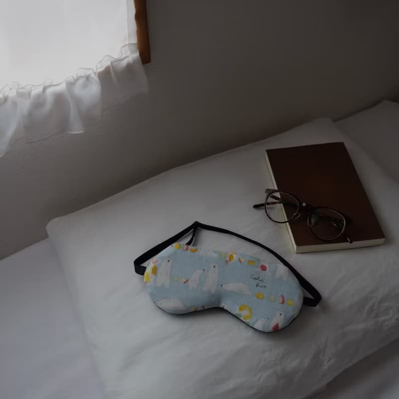 優惠2件套 | 夏日白熊眼罩 |有附收納袋|免費禮品包裝