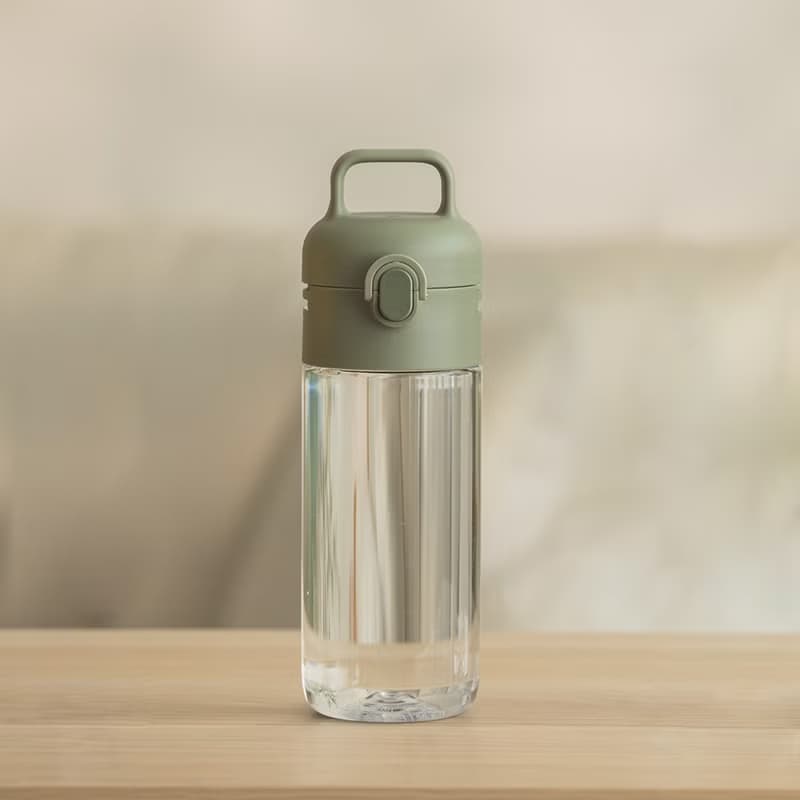 QA BOTTLE 一蓋兩瓶身組合 - 鈦陶瓷保溫瓶 + 冷水瓶 - 探索綠