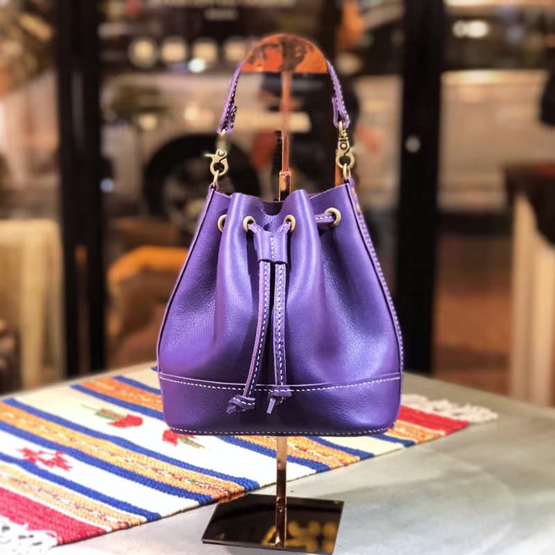 索繩袋 好好縫 皮革DIY材料包 手袋 皮袋 索繩包 植鞣革