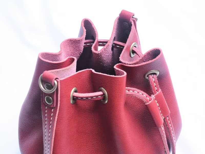 索繩袋 好好縫 皮革DIY材料包 手袋 皮袋 索繩包 植鞣革