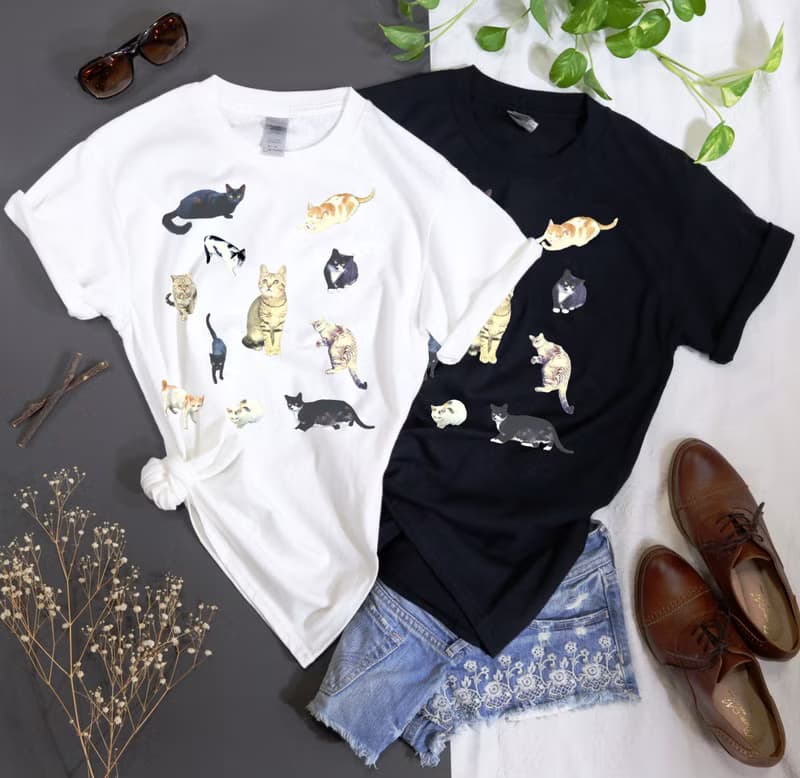 貓之日 貓咪派對 讓快樂隨身而行 T-shirt 禮物 連帽T  T恤