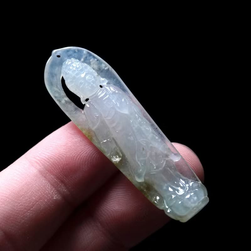 【屬狗屬豬本命佛】冰種翡翠精雕阿彌陀佛 | 天然緬甸玉翡翠A貨