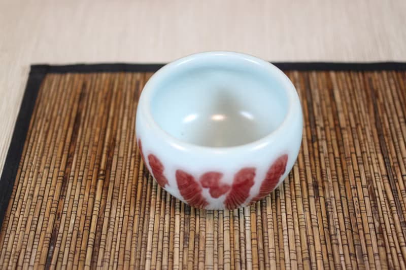 【送禮好物】汝窯銅紅 牛血紅 大圓融杯 名家葉敏祥手作