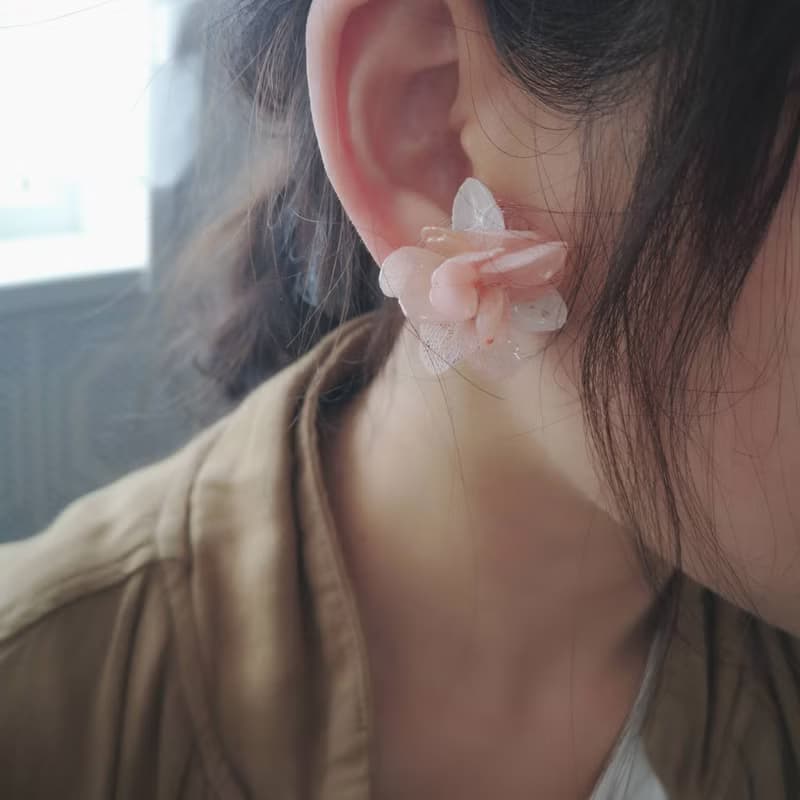 櫻花耳環 / 耳夾 /抗過敏