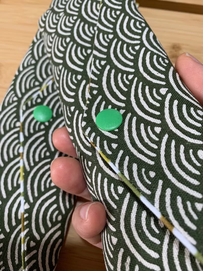 文青風環保純棉筷袋 ~ 寧靜海紋 清涼綠 潮物 收納 手作餐具袋 禮