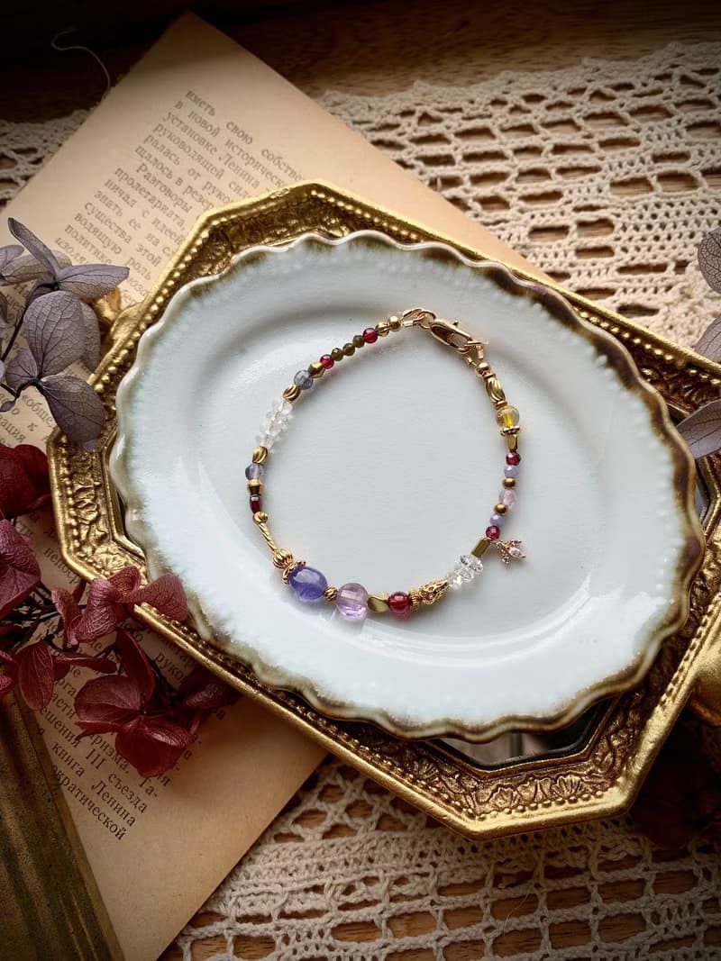 -史卡拉歌劇院-天然水晶手鍊/黃銅手鍊