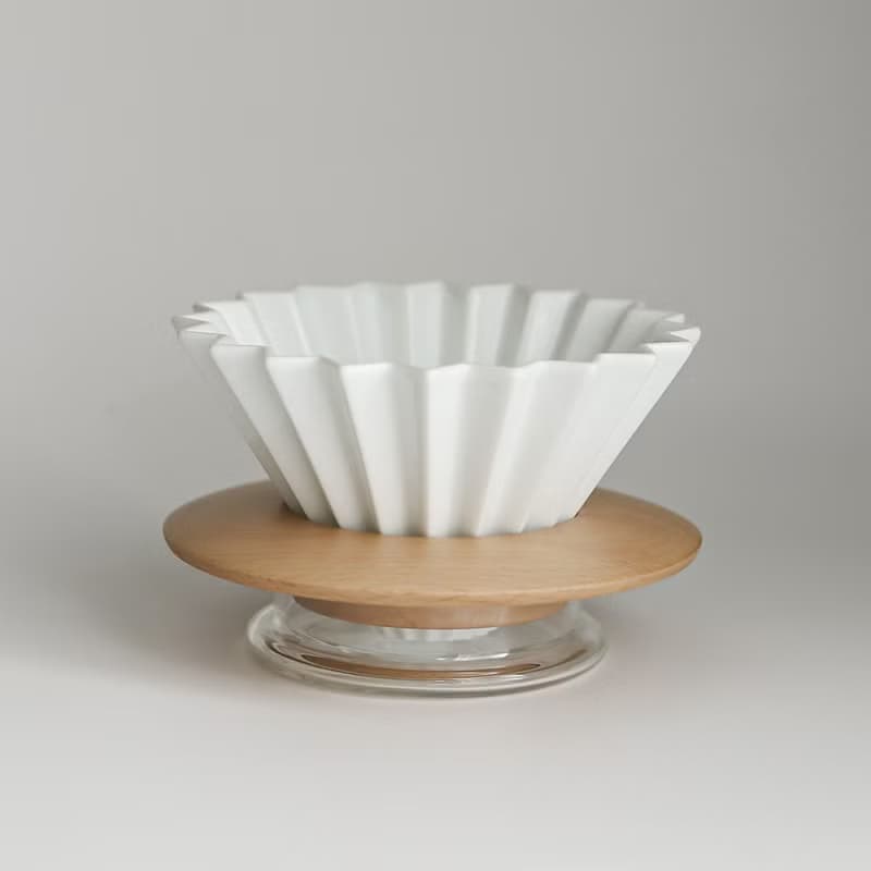 TAMAGOxORIGAMI單人咖啡品味組 手沖壺濾杯雙層玻璃杯 金點設計獎