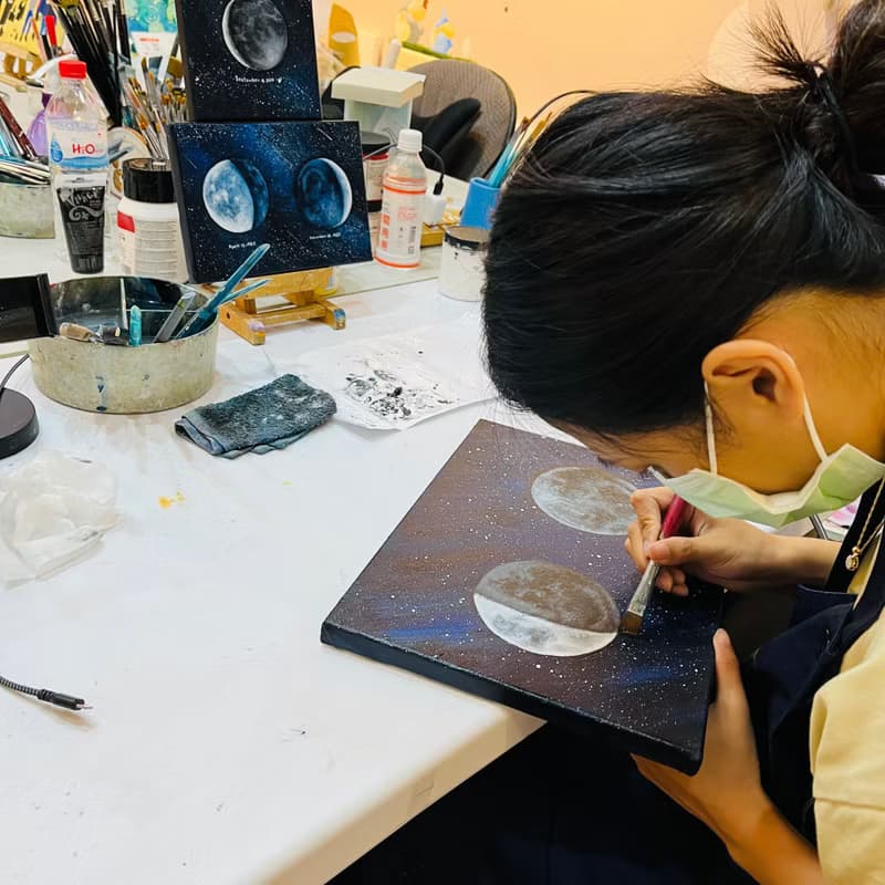 【體驗】專屬生日月亮圖 月球 無繪畫基礎可  生日禮物 紀念日 聖誕節禮物