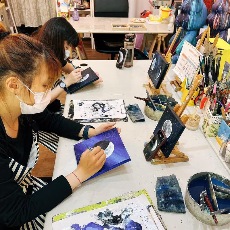 【體驗】專屬生日月亮圖 月球 無繪畫基礎可  生日禮物 紀念日 聖誕節禮物