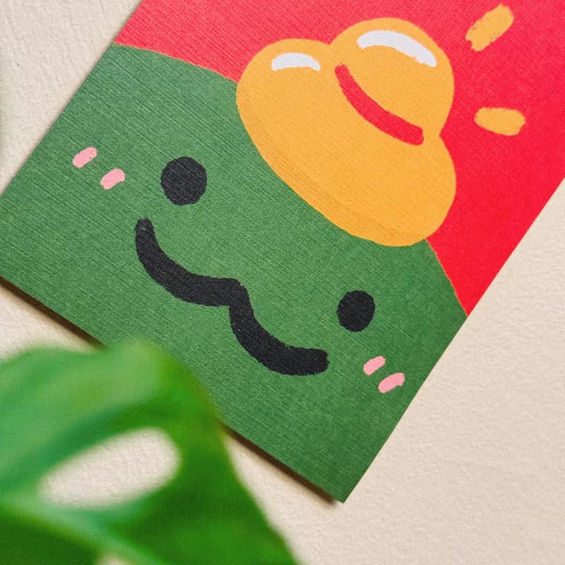 愛自己-2025蛇年插畫春聯/方斗春聯