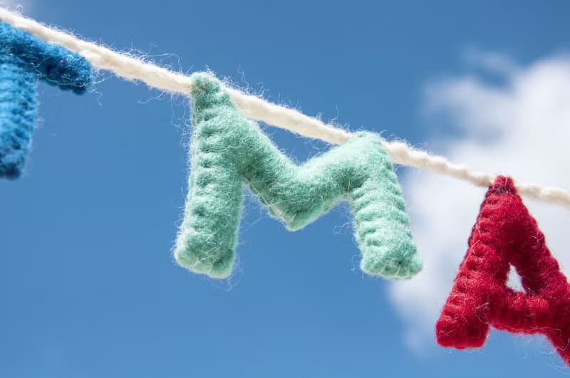 羊毛氈掛飾/羊毛氈吊飾/嬰兒床吊飾/聖誕掛飾-Merry Christmas字