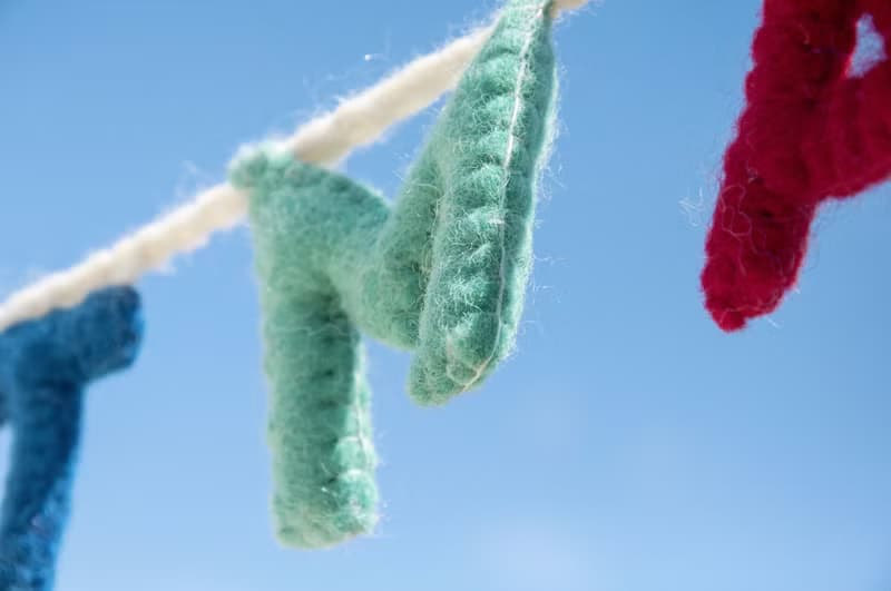 羊毛氈掛飾/羊毛氈吊飾/嬰兒床吊飾/聖誕掛飾-Merry Christmas字