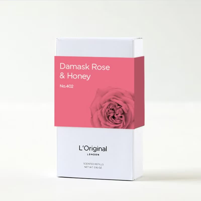 英國 L'Original 精品車用香氛補充裝-大馬士革玫瑰與蜂蜜