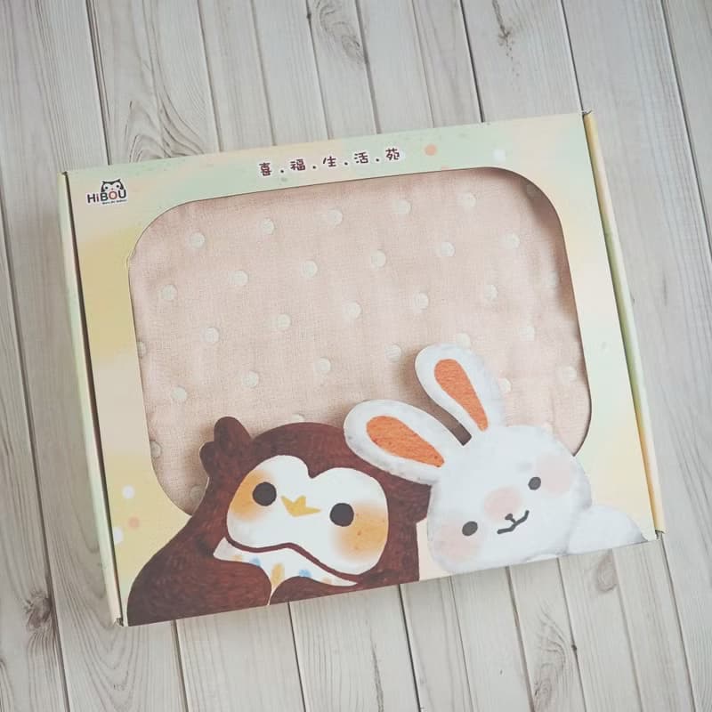 現貨(台灣製造)6重紗呼呼大睡被蓋毯外出被禮盒_90X70cm S號
