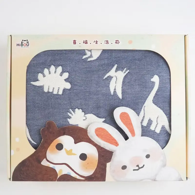 現貨(台灣製造)6重紗呼呼大睡被蓋毯外出被禮盒_90X70cm S號