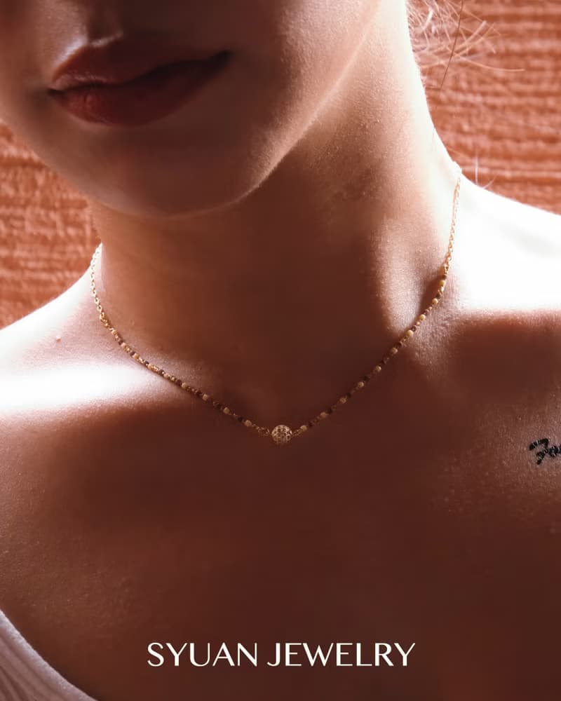 SYUAN JEWELRY | Nour努爾— 摩洛哥鍍18K鋯石光芒項鍊