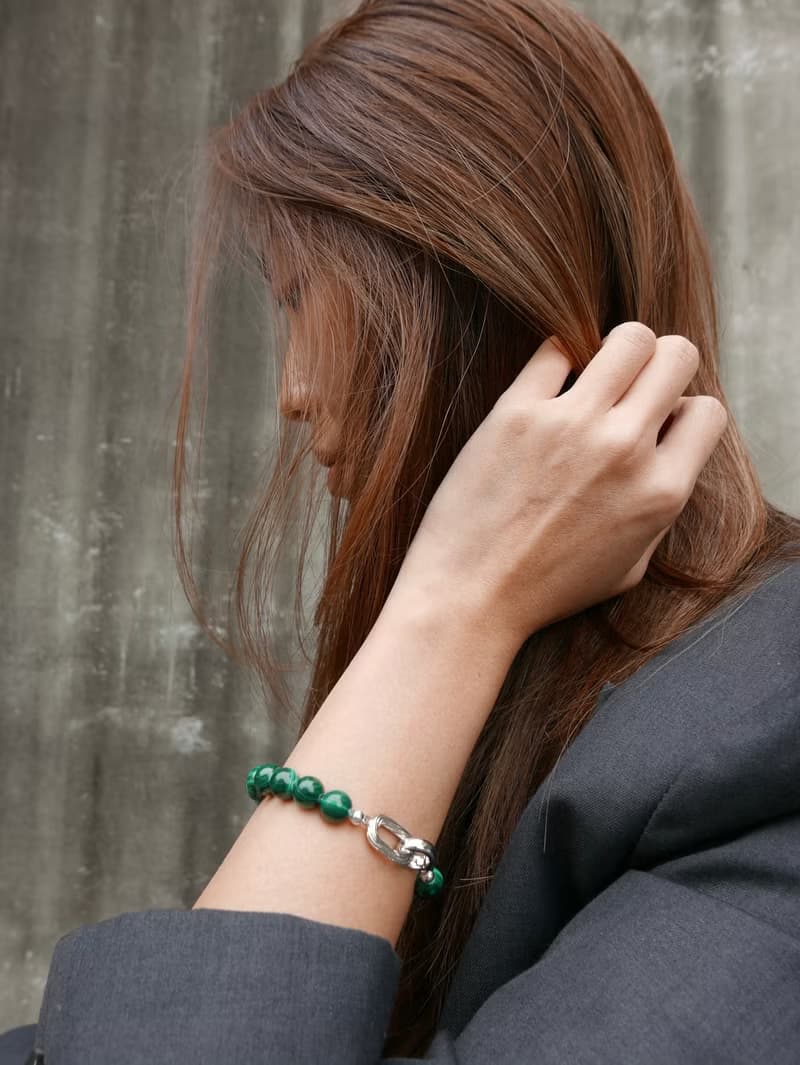 天然石手鍊/孔雀石