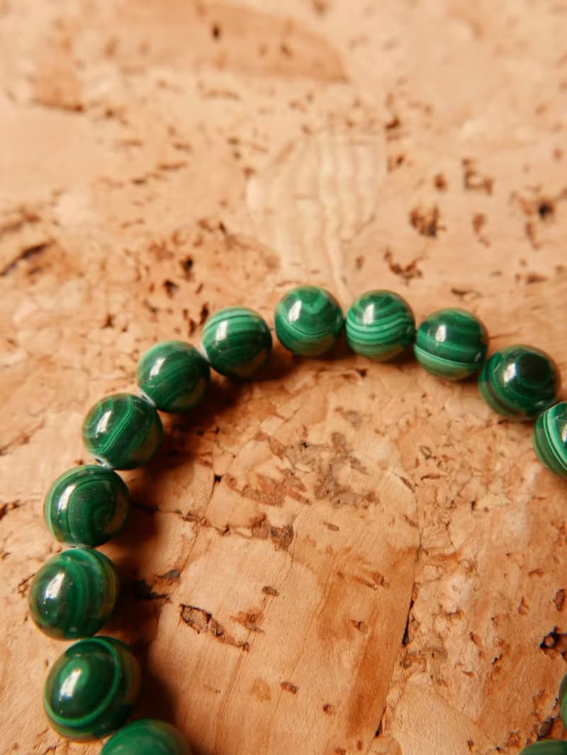 天然石手鍊/孔雀石