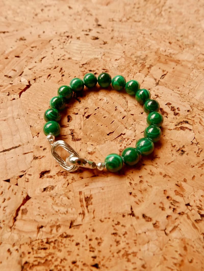 天然石手鍊/孔雀石