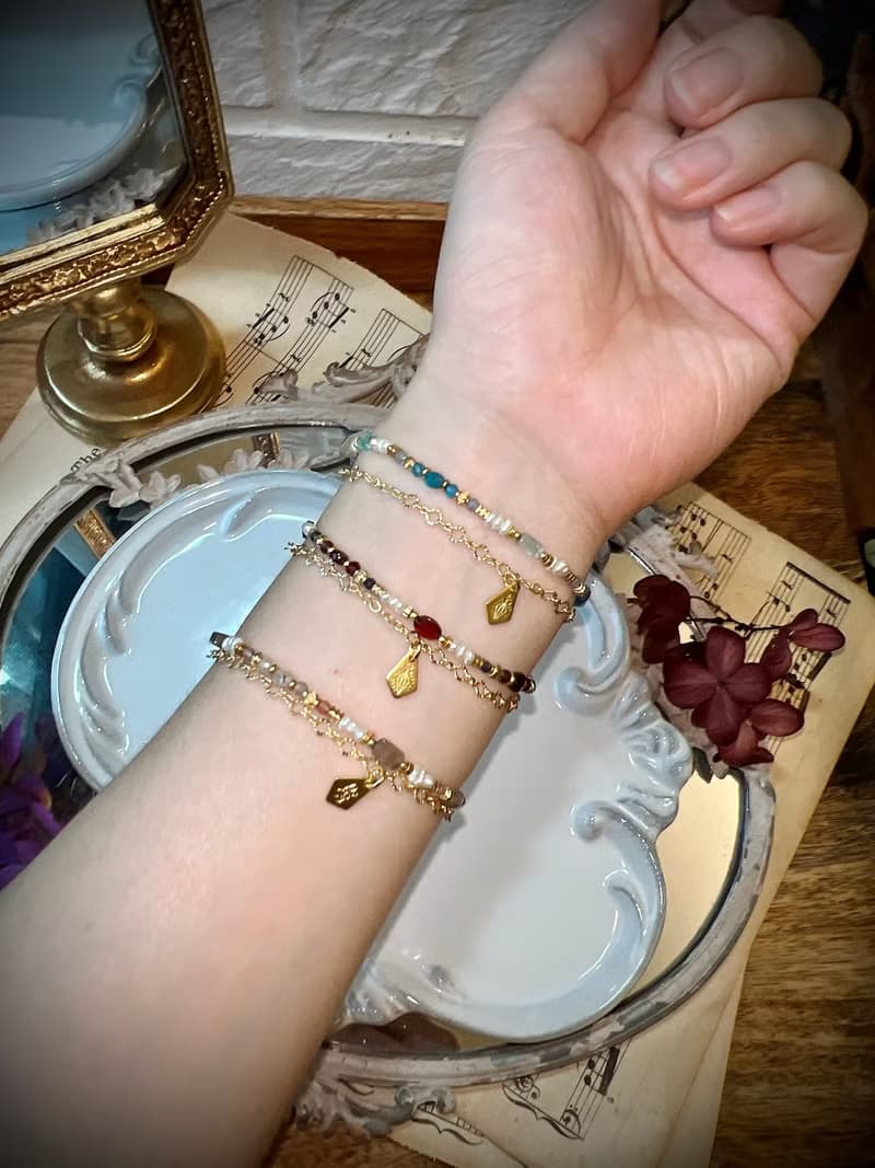 -梵蒂岡聖光-天然水晶手鏈/黃銅手鍊