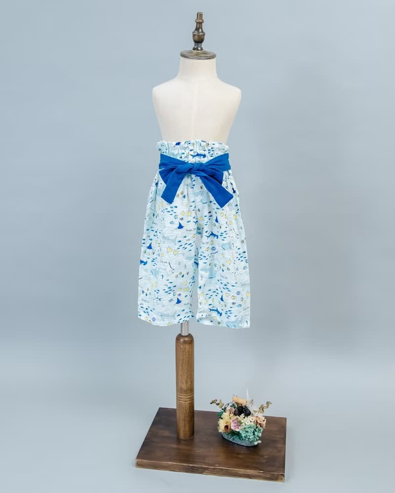 【秋冬新時尚】荷葉寬管長褲-訂製 手工童裝 男童長褲 寬管 女童