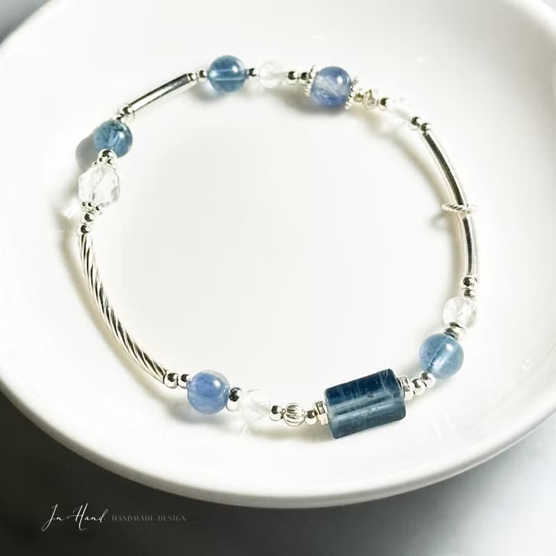 多層次風格-湛藍公路-純銀系手鍊