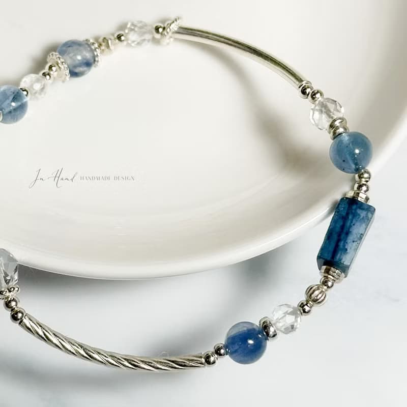 多層次風格-湛藍公路-純銀系手鍊