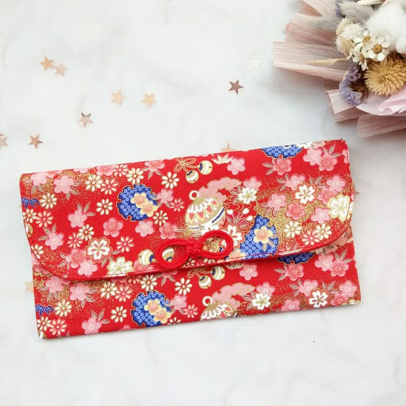 免費繡名字。平安鈴鐺-3色可選。布紅包袋 / 口罩收納袋