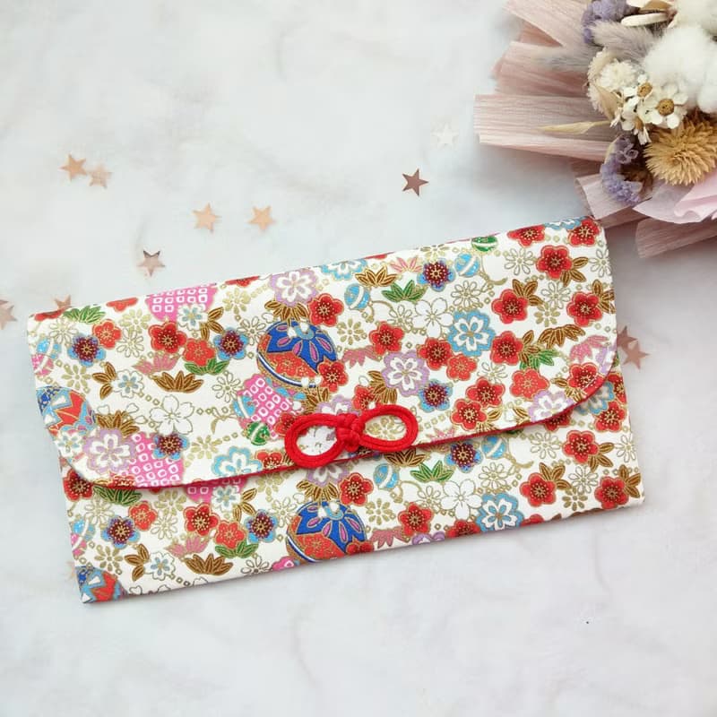 免費繡名字。平安鈴鐺-3色可選。布紅包袋 / 口罩收納袋