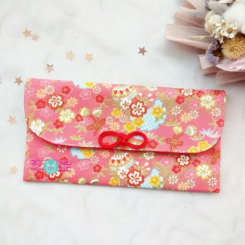 免費繡名字。平安鈴鐺-3色可選。布紅包袋 / 口罩收納袋