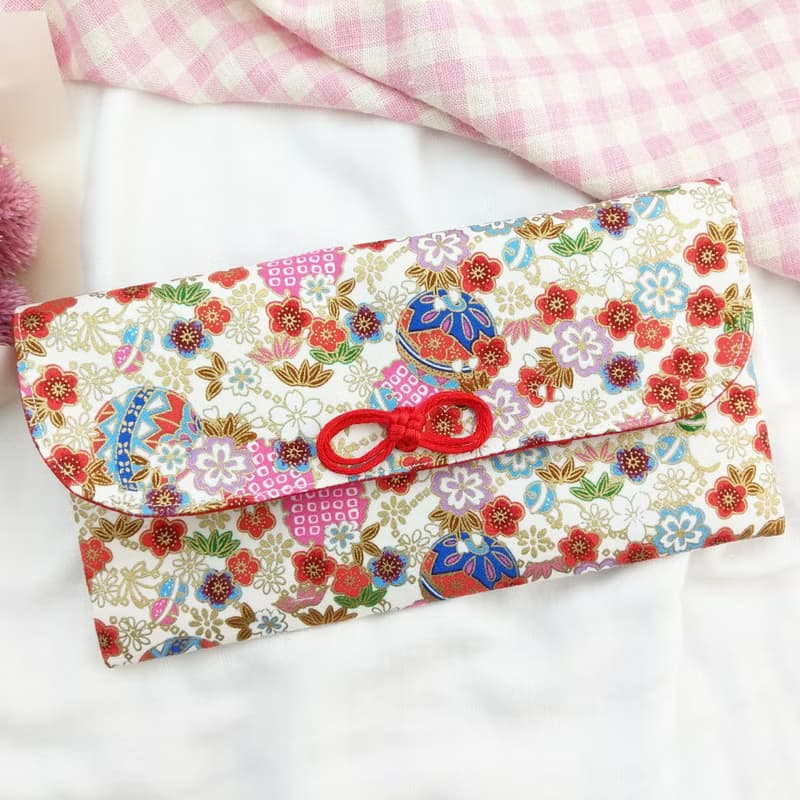 免費繡名字。平安鈴鐺-3色可選。布紅包袋 / 口罩收納袋