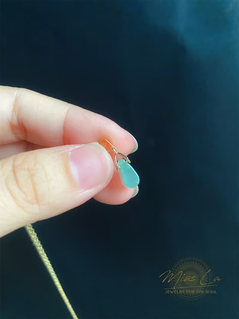 天然緬甸玉翡翠 冰種 長命百歲 長命鎖 禮物 項鍊 滿月禮 彌月禮