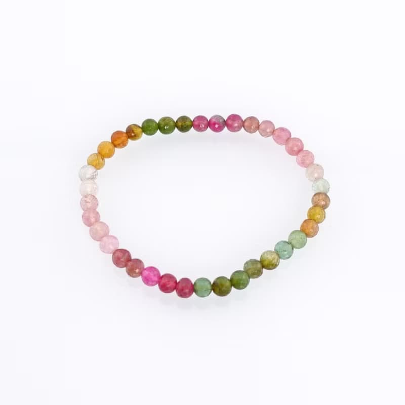 寶麗金珠寶-天然彩色碧璽３圈手鍊