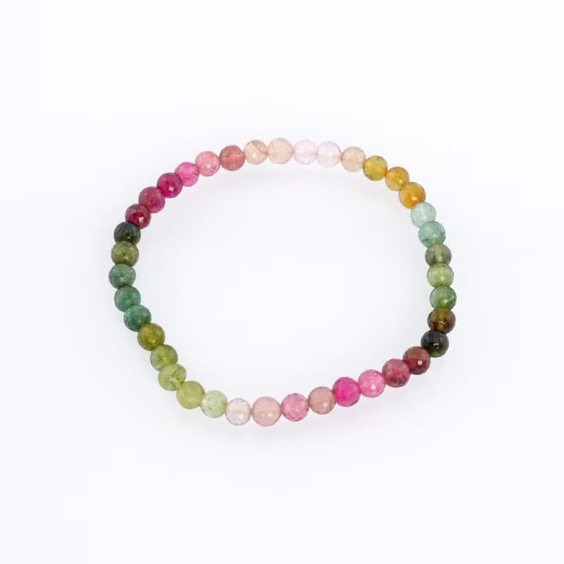寶麗金珠寶-天然彩色碧璽３圈手鍊
