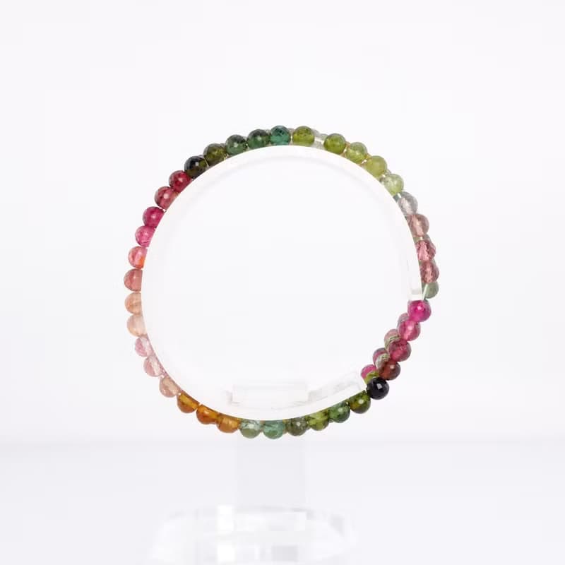 寶麗金珠寶-天然彩色碧璽３圈手鍊