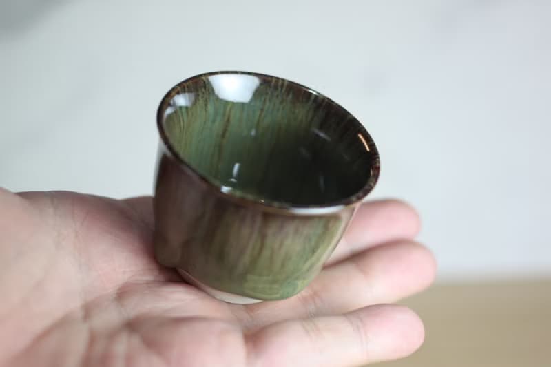【送禮好物】60ml 天目釉 日式手工小茶杯 葉政豪作品